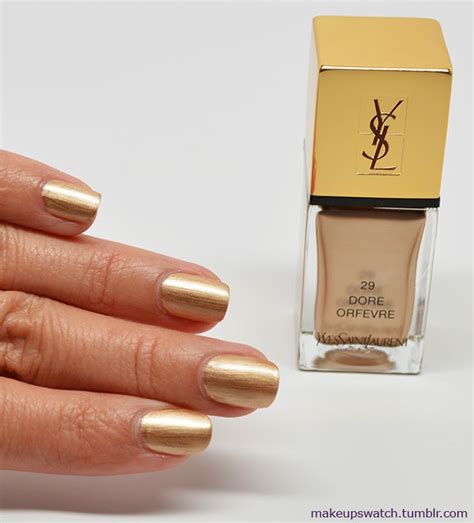 ysl nail 29 doré orfèvre|La Laque Couture Nail Polish 29 Dore Orfevre .